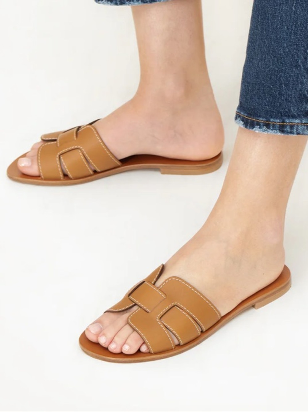 M Gemi The Mafalda Leather Slide Sandals Size 36 / 6